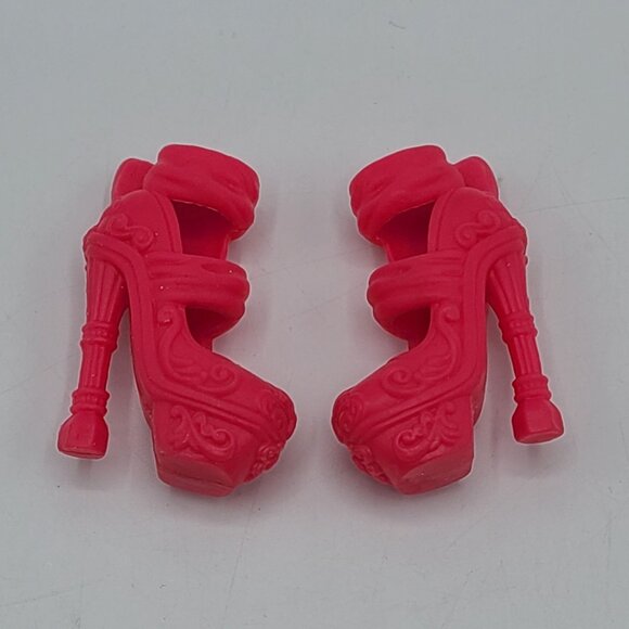 Monster High Freak Du Chic Rochelle Goyle Pink Shoes Doll Accessory - Picture 3 of 4